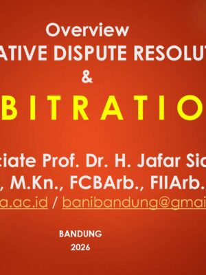 Overview ALTERNATIVE DISPUTE RESOLUTION & ARBITRATION